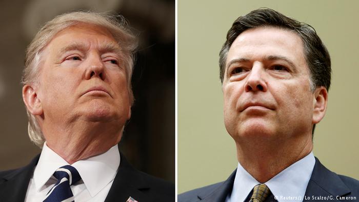 Bildkombo U.S. Präsident Donald Trump und FBI Direktor James Comey (Reuters/J. Lo Scalzo/G. Cameron)
