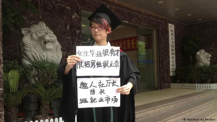 Frauenrechts-Aktivistin Zheng Churan (Handout via Reuters)