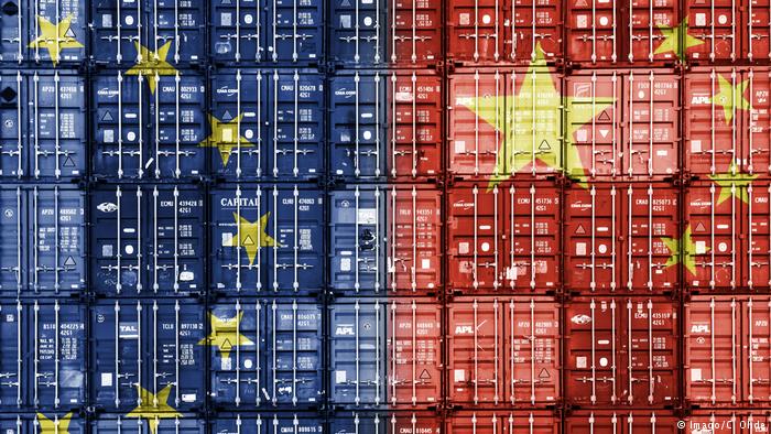 Symbolbild Handelsbeziehungen EU - China (Imago/C. Ohde)