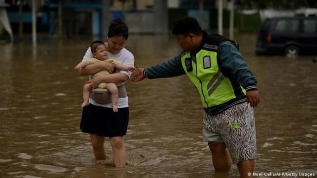 China Unwetterkatastrophe