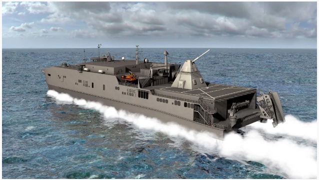 美國海軍曾許諾將電磁軌道炮裝上兩棲運輸船。   圖：翻攝自環球網