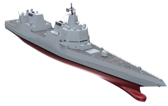 美海军下一代主力战舰首次亮相 配备有高超音速导弹