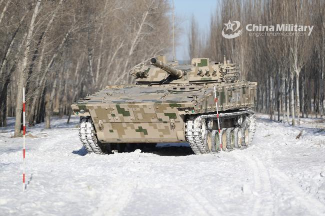 04A步兵战车雪地训练 演练极寒条件下作战