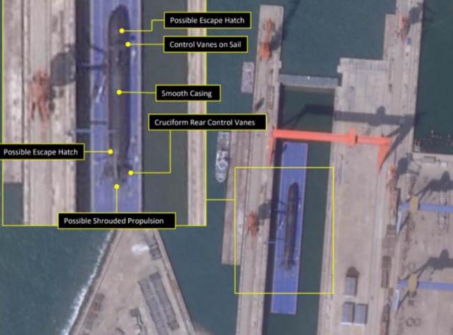 卫星照片曝光 解放军正打造新型核潜艇