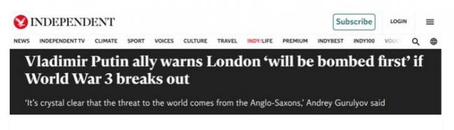 “若第三次世界大战爆发，伦敦会首先被轰炸”