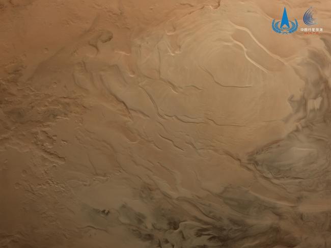 天问一号完成既定探测任务 近期拍摄火星影像公布