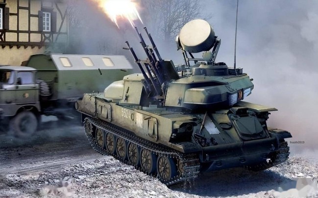 俄军为反无人机 4000发4管机枪带相控阵雷达