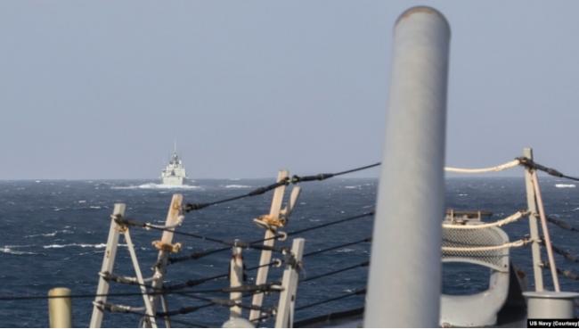美加军舰穿越台海，国台办急了，再次强调…