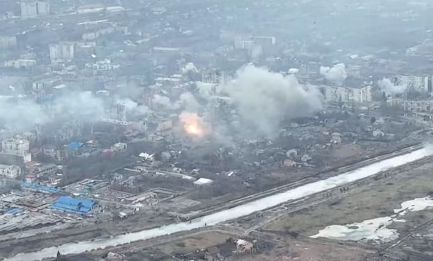 城區已經被俄軍炮火轟成一片廢墟。 圖：翻攝自陸網