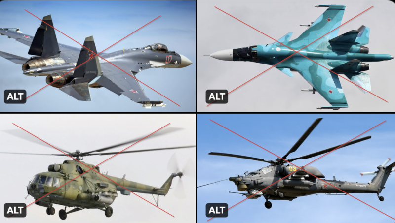 有俄媒報導，俄軍4架主力戰機與直升機於布良斯克州同日被擊落，其中更包含先進的蘇式戰鬥機。疑似是俄軍導彈鬧烏龍誤認。   圖 ：翻攝自推特用戶《Tendar>》