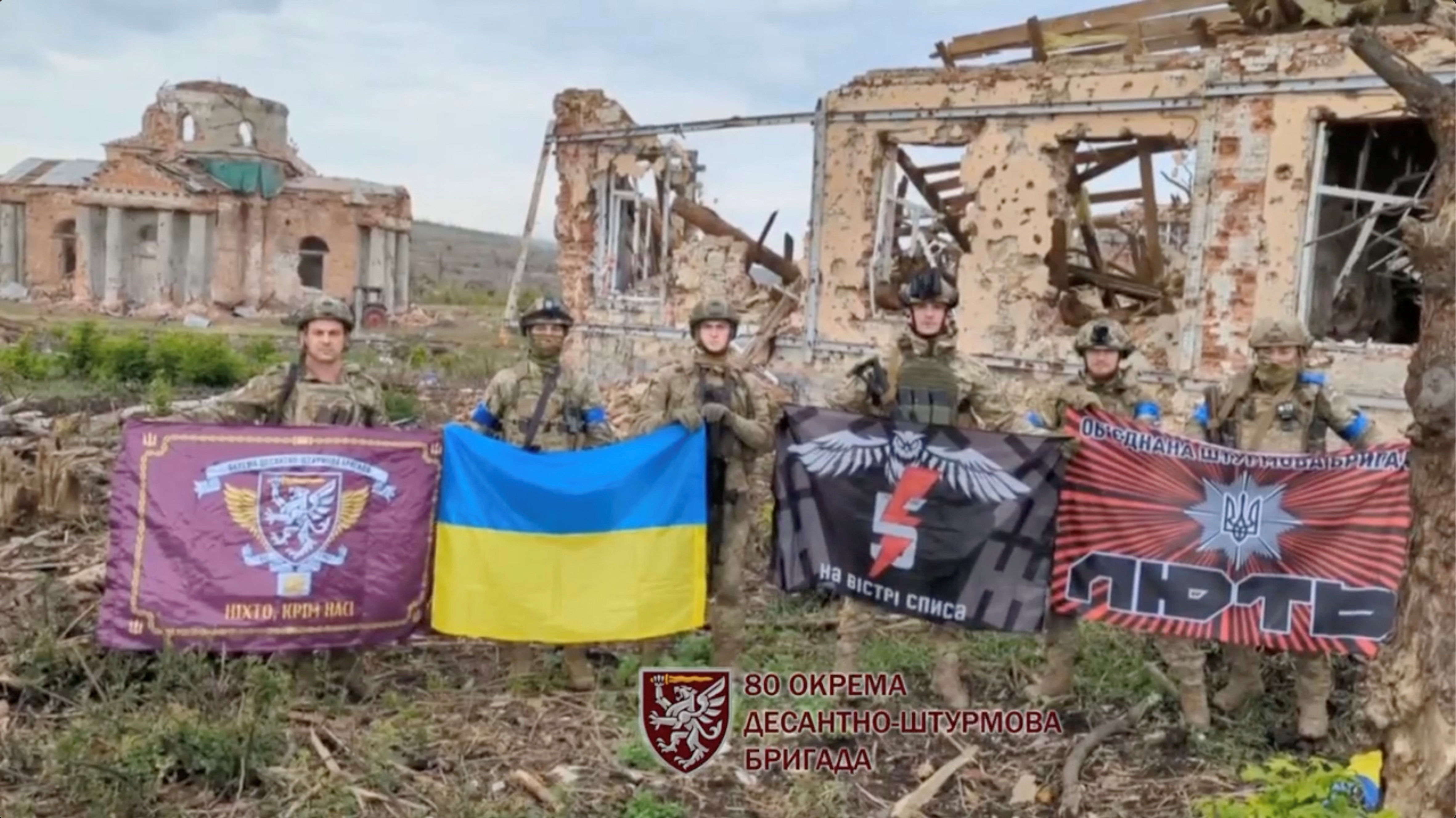 ▲烏軍宣布收復巴赫姆特南方重鎮克利什基夫卡。（圖／路透）