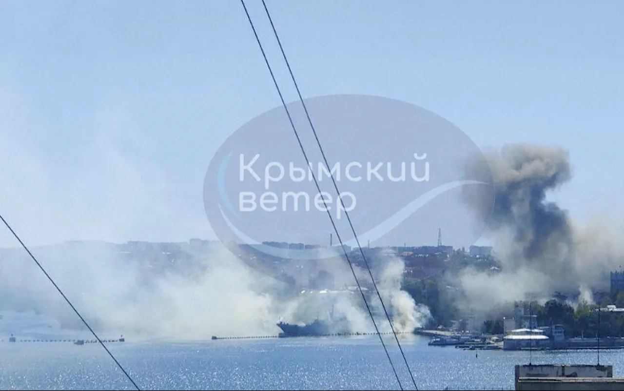 影片曝光！乌飞弹袭克里米亚 重创俄黑海舰队