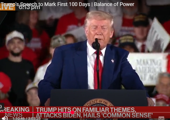 川普执政百日演说:不再是中国优先 川普执政百日演说:不再是中国优先