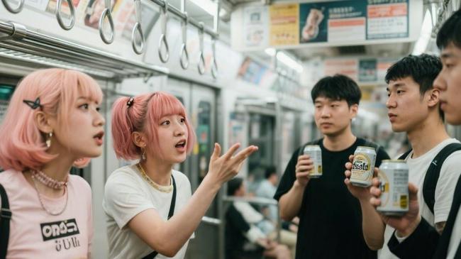 中国游客日本地铁“开餐”惹怒 辣妹骂走获赞 中国游客日本地铁“开餐”惹怒 辣妹骂走获赞