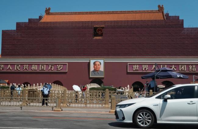 六四36周年北京维安升级 天桥上再现… 六四36周年北京维安升级 天桥上再现…