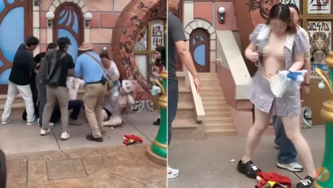 上海迪士尼现惊人一幕:攻击女童 衣不遮体… 上海迪士尼现惊人一幕:攻击女童 衣不遮体…