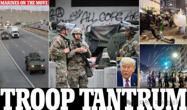 海军陆战队抵达洛城 川普宣布新军令 打持久战 海军陆战队抵达洛城 川普宣布新军令 打持久战