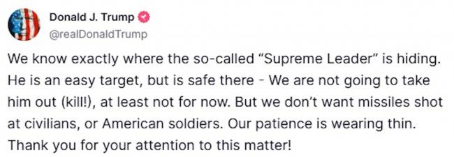 川普、万斯接连重磅发声! 哈梅内伊要玩完? 川普、万斯接连重磅发声! 哈梅内伊要玩完?
