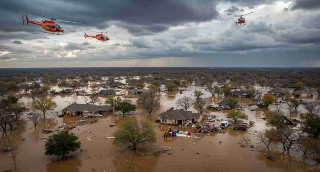 德州洪灾9米水墙袭来 她们1招救回女孩 德州洪灾9米水墙袭来 她们1招救回女孩