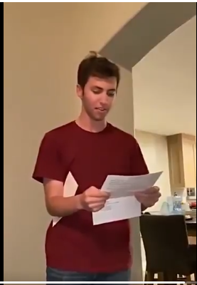 宣读获得奖学金信件 网传柯克案凶嫌视频 宣读获得奖学金信件 网传柯克案凶嫌视频