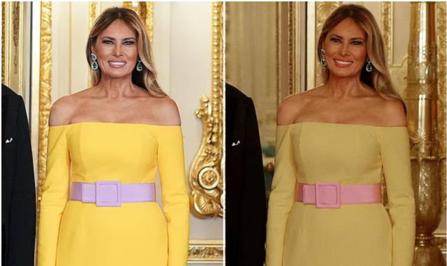 出席英王室国宴,川普夫人竟穿成这样… 出席英王室国宴,川普夫人竟穿成这样…