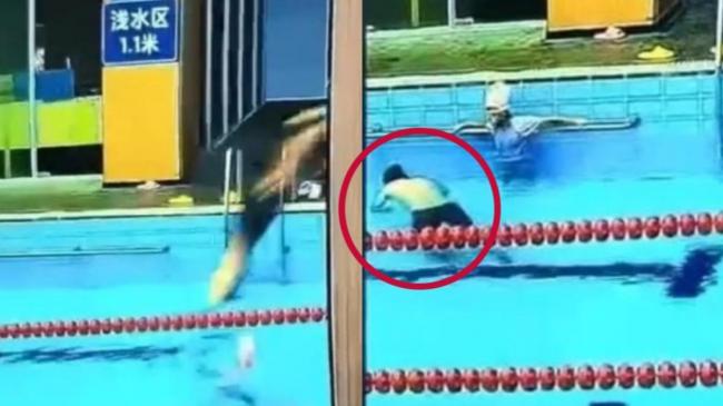 中国女孩泳池跳水惨死 趴水面16分钟无人理 中国女孩泳池跳水惨死 趴水面16分钟无人理