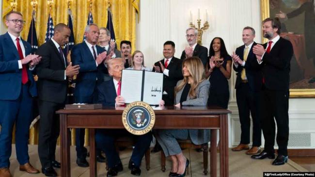 美国第一夫人推动新计划 川普随后下令 美国第一夫人推动新计划 川普随后下令