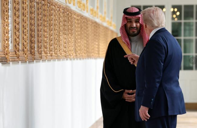 1万亿美元金主来白宫 川普举行欢迎仪式 1万亿美元金主来白宫 川普举行欢迎仪式