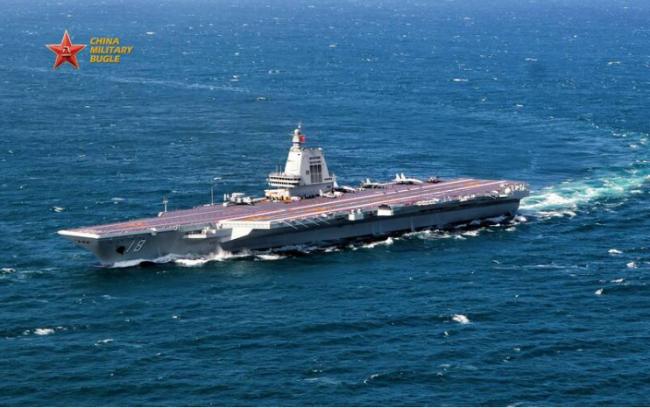 福建号航母完成首次海上演习 现场图片流出 福建号航母完成首次海上演习 现场图片流出