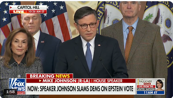 突发!美国会众议长约翰逊开炮了… 突发!美国会众议长约翰逊开炮了…