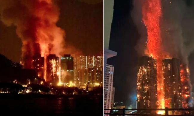 住户预言成真?曝香港住宅大楼火宅起因 住户预言成真?曝香港住宅大楼火宅起因