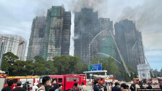 香港大火 美表示哀悼 拘捕更多相关人员 香港大火 美表示哀悼 拘捕更多相关人员