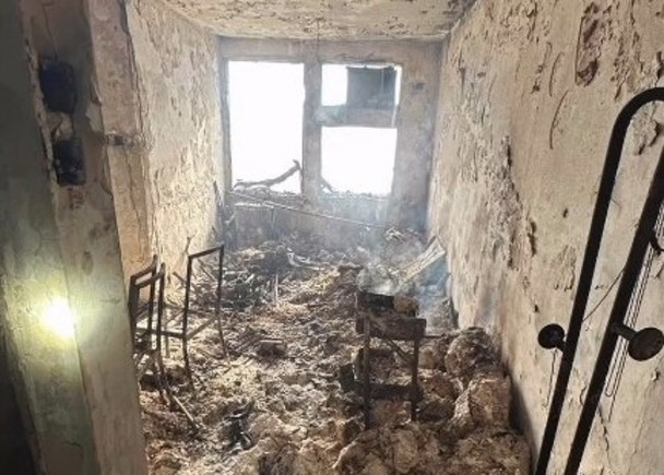 香港世纪大火灾 室内被烧成这样 香港世纪大火灾 室内被烧成这样