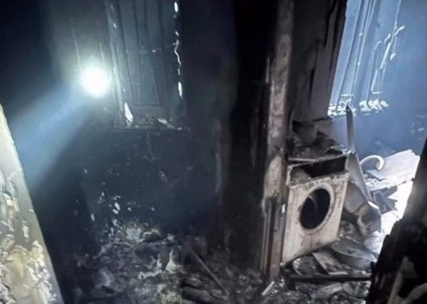 香港世纪大火灾 室内被烧成这样 香港世纪大火灾 室内被烧成这样