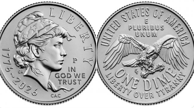 美国独立250周年纪念币设计曝光 美国独立250周年纪念币设计曝光