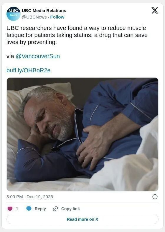 UBC:加国280万人服用的“救命药” 有风险 UBC:加国280万人服用的“救命药” 有风险