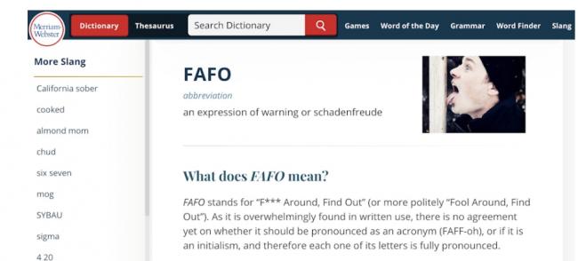 白宫晒川普黑白霸气照 配字“FAFO”竟是这意思 白宫晒川普黑白霸气照 配字“FAFO”竟是这意思