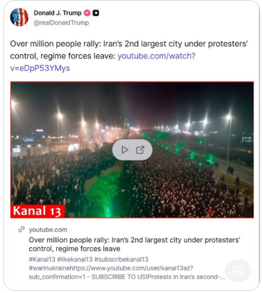 越来越多伊朗人走上街头,哈梅内伊的选择不多了 越来越多伊朗人走上街头,哈梅内伊的选择不多了