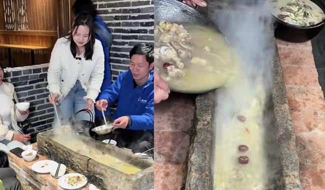 视频:“像猪吃的”,陆石槽火锅竟爆红 视频:“像猪吃的”,陆石槽火锅竟爆红