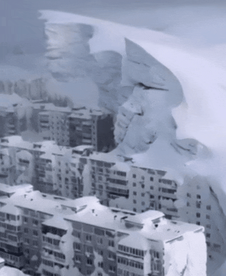 不是AI!俄罗斯大雪吞城,是真的 不是AI!俄罗斯大雪吞城,是真的