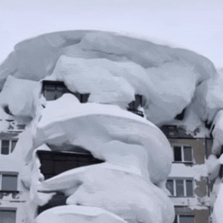 不是AI!俄罗斯大雪吞城,是真的 不是AI!俄罗斯大雪吞城,是真的