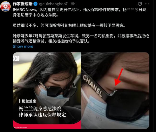 一直躲在澳洲!终于,杨兰兰本人出庭了 一直躲在澳洲!终于,杨兰兰本人出庭了