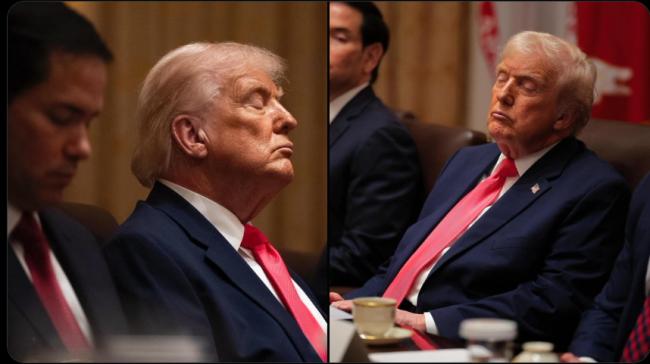 川普“闭眼”开会 看高情商的卢比奥怎样解释 川普“闭眼”开会 看高情商的卢比奥怎样解释