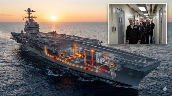 还未打伊朗,百亿福特号惨陷“便便危机” 还未打伊朗,百亿福特号惨陷“便便危机”