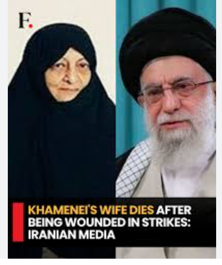 伊媒确认,哈梅内伊妻子因伤重死亡 伊媒确认,哈梅内伊妻子因伤重死亡
