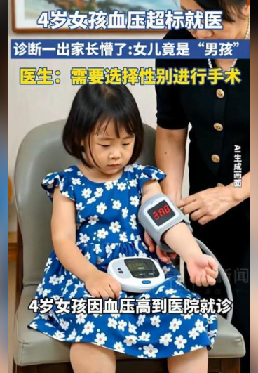 安徽4岁女童血压飙高就医 女儿惊变儿子 安徽4岁女童血压飙高就医 女儿惊变儿子