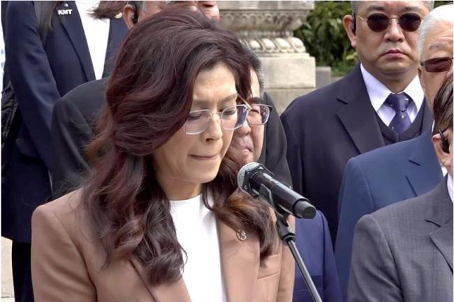 郑丽文南京数度哽咽 提这四字令人动容 郑丽文南京数度哽咽 提这四字令人动容