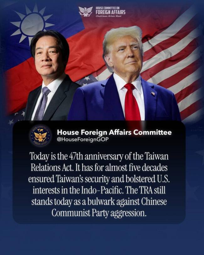 习见郑丽文同一天,美官方发图别有深意 习见郑丽文同一天,美官方发图别有深意