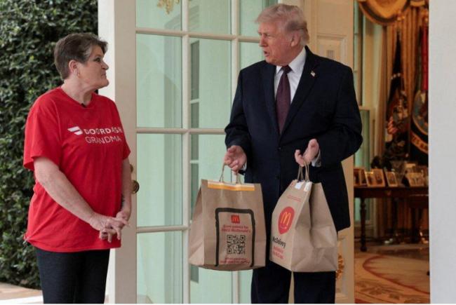 DoorDash奶奶送餐到白宫 川普小费金额曝 DoorDash奶奶送餐到白宫 川普小费金额曝