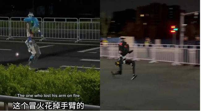 原地爆炸 北京机器人马拉松赛网笑翻 原地爆炸 北京机器人马拉松赛网笑翻